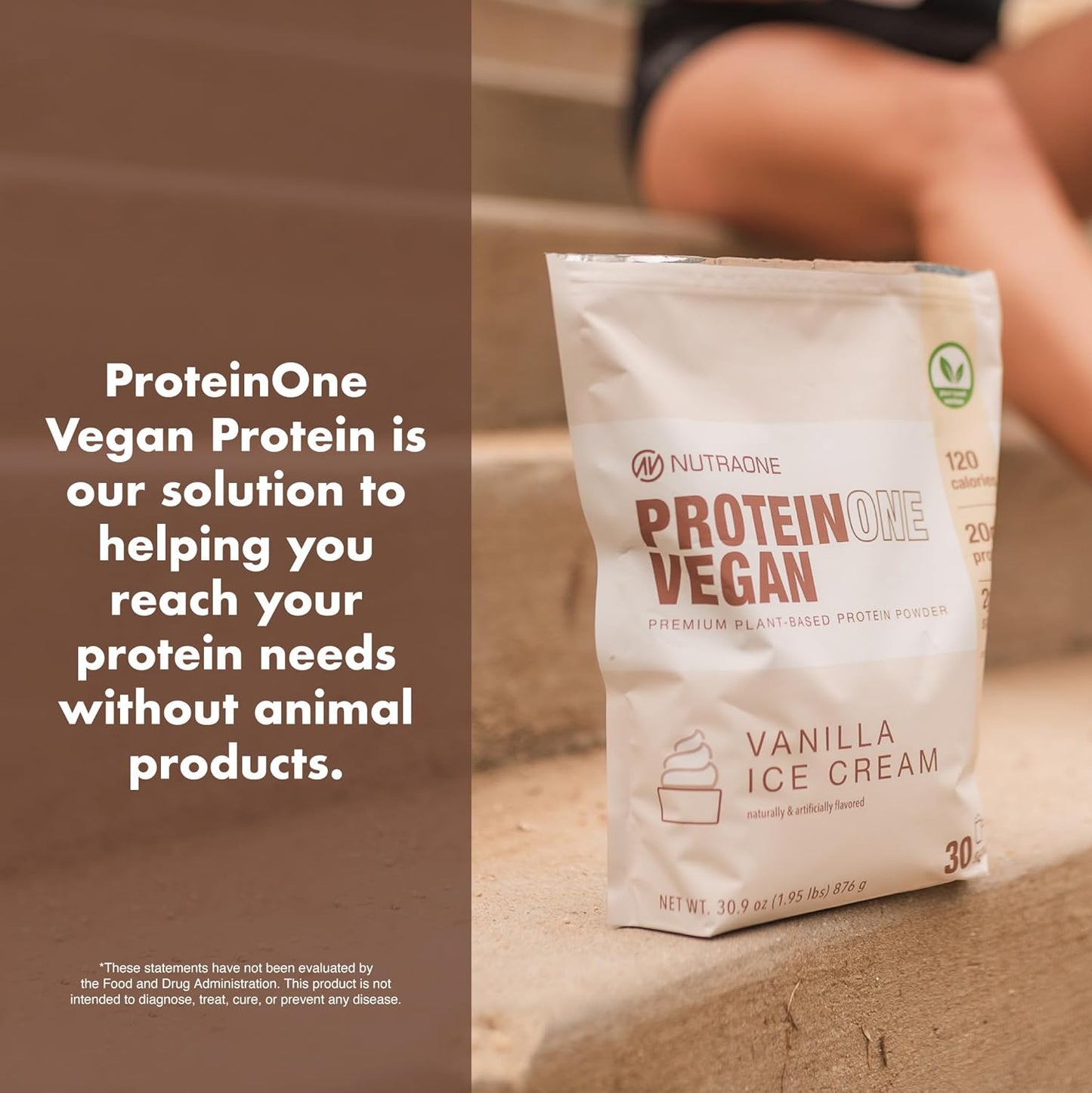 Proteinone Vegan Plant-Based Protein Powder Vegan Protein Powder, Dairy-Free, Pea and Rice Protein (Chocolate Milk)