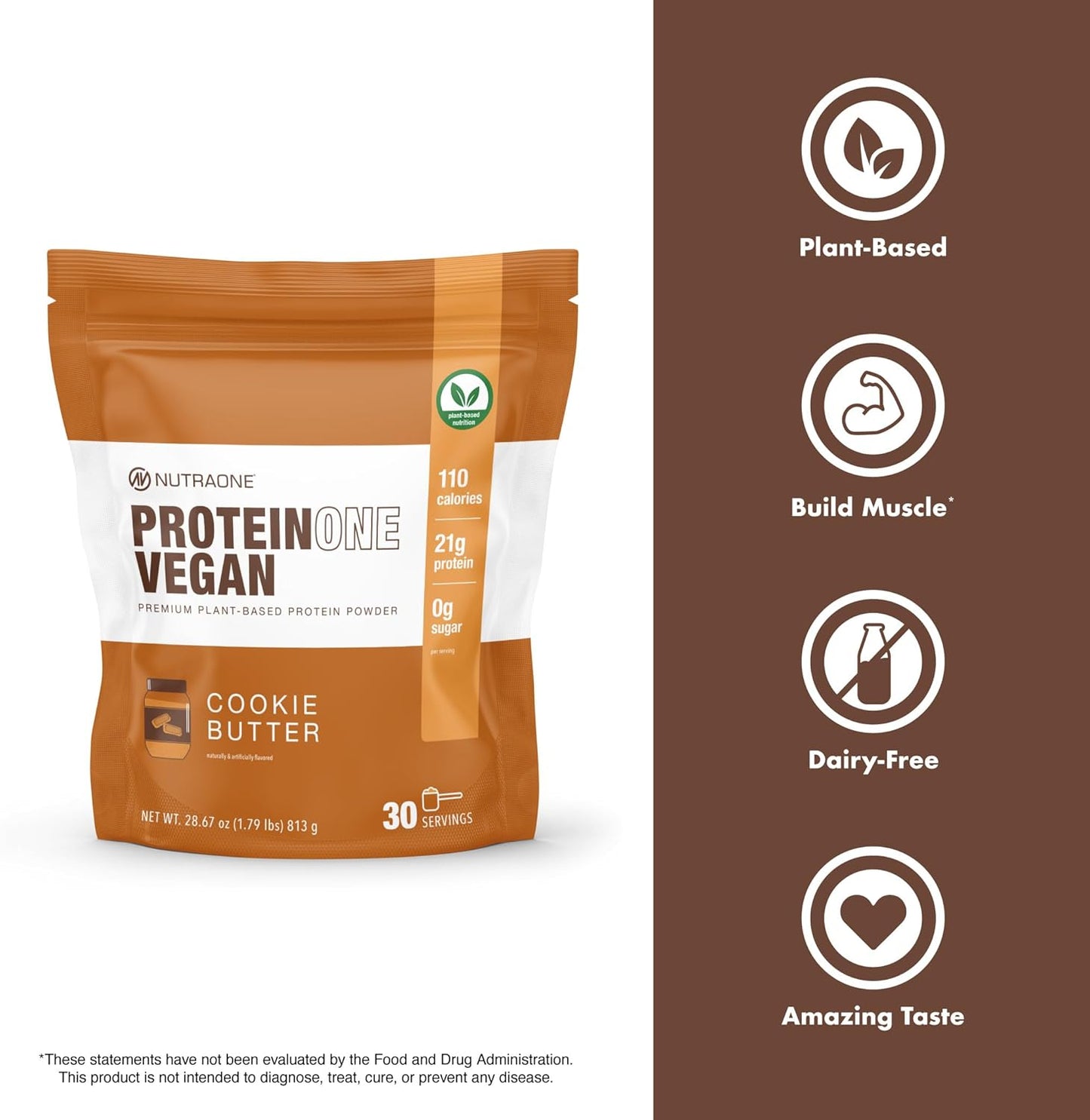 Proteinone Vegan Plant-Based Protein Powder Vegan Protein Powder, Dairy-Free, Pea and Rice Protein (Chocolate Milk)