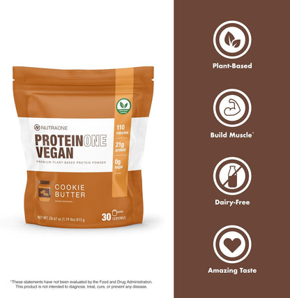 Proteinone Vegan Plant-Based Protein Powder Vegan Protein Powder, Dairy-Free, Pea and Rice Protein (Chocolate Milk)