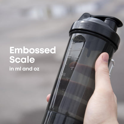 SLIM 4 Pack 400 Ml/13.5 Oz Protein Shaker Bottle | Silent Mixing | Leak-Proof Shaker Bottle | Shaker Cups for Protein Shakes | Gym Shaker Bottle | Bpa-Free, Dishwasher Safe | Multicolor