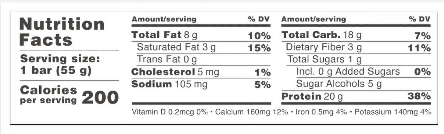 Protein Bars with 20G High Protein, 1.9Oz Bars, Salty Peanut - 4 Count