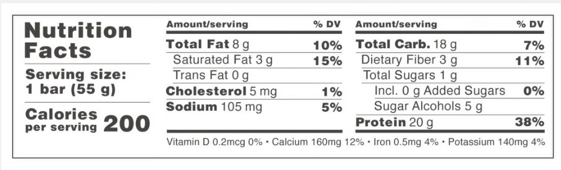 Protein Bars with 20G High Protein, 1.9Oz Bars, Salty Peanut - 4 Count