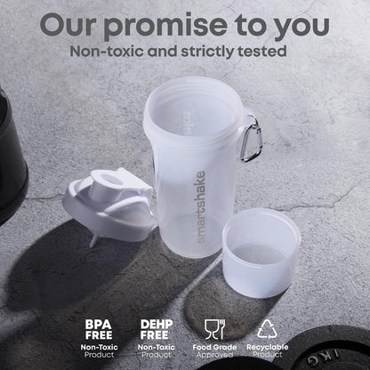 SLIM 4 Pack 400 Ml/13.5 Oz Protein Shaker Bottle | Silent Mixing | Leak-Proof Shaker Bottle | Shaker Cups for Protein Shakes | Gym Shaker Bottle | Bpa-Free, Dishwasher Safe | Multicolor