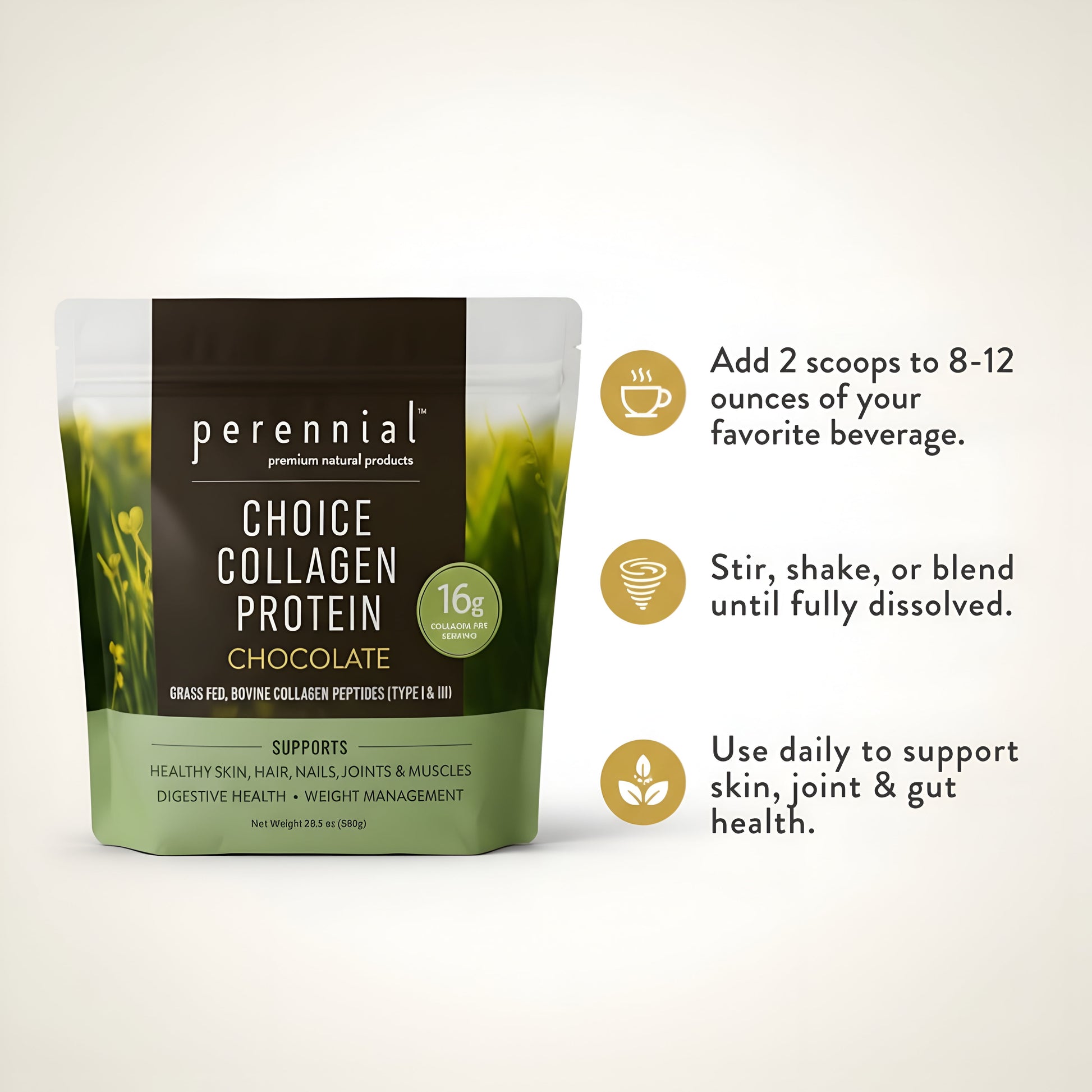 Collagen Peptides for Skin, Joints Gut — Chocolate |