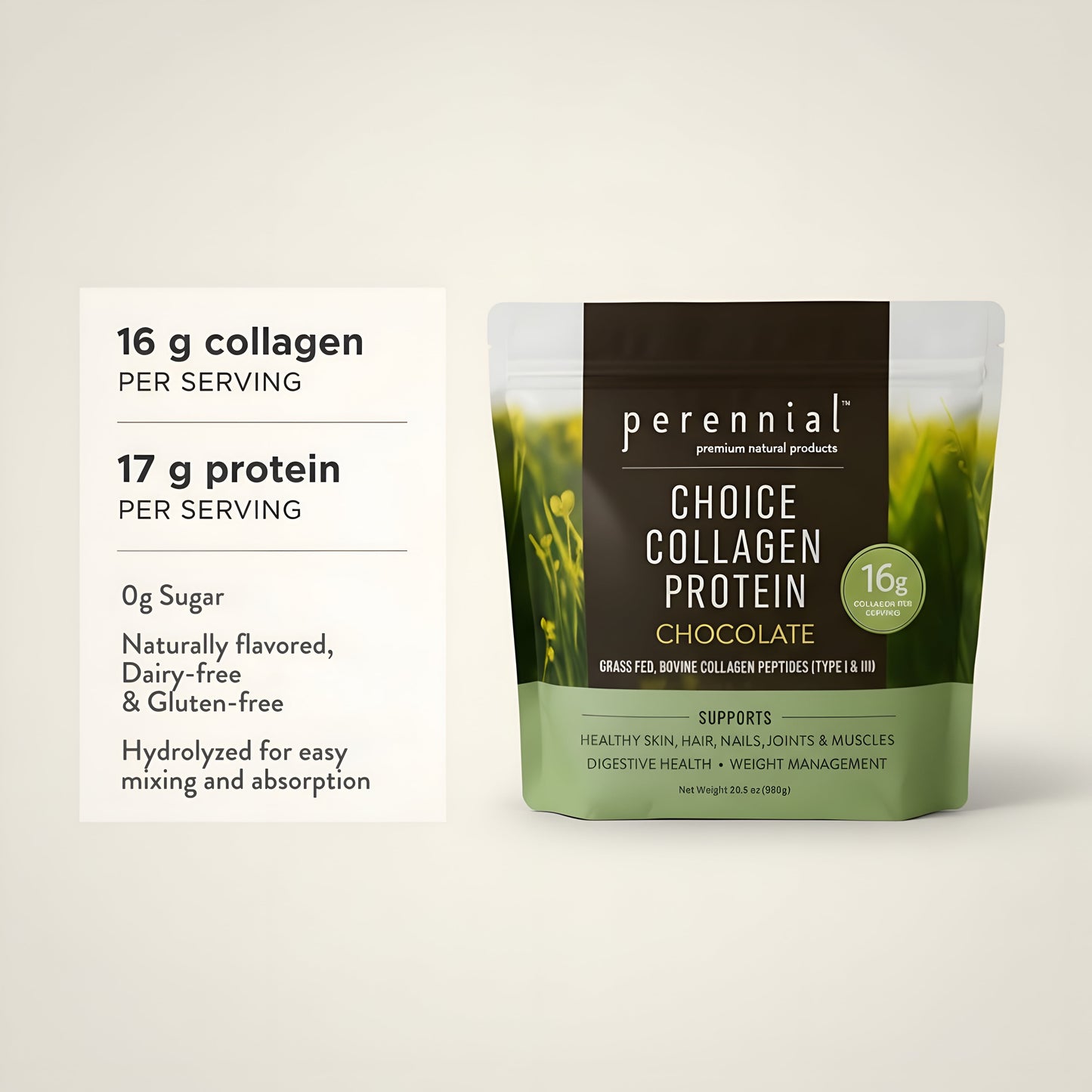 Collagen Peptides for Skin, Joints Gut — Chocolate |